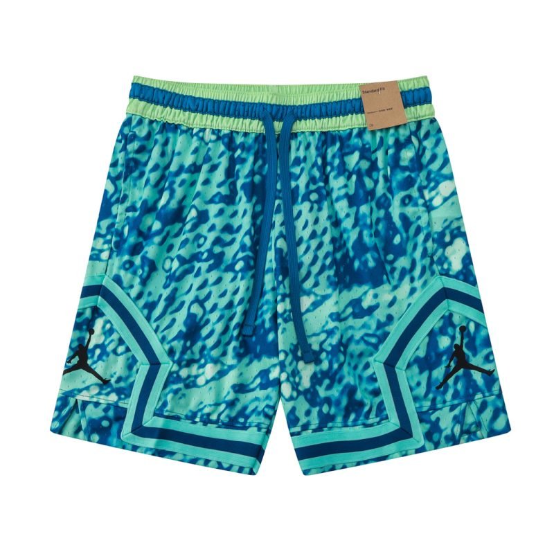JordanDriFitBlueGreenShort Trendy and Sporty