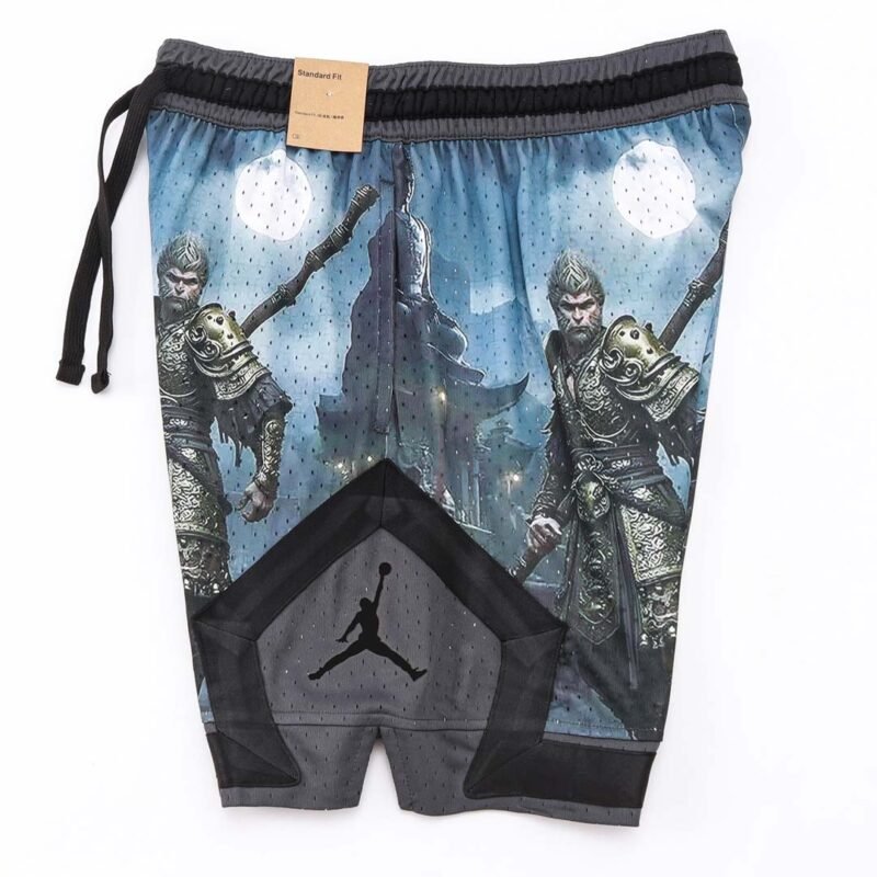 ⁦Jordan Short Dri Fit Printed Blue black⁩ - الصورة ⁦4⁩