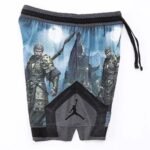 JordanShortDriFitPrintedBlueblackGrey4 Trendy and Sporty