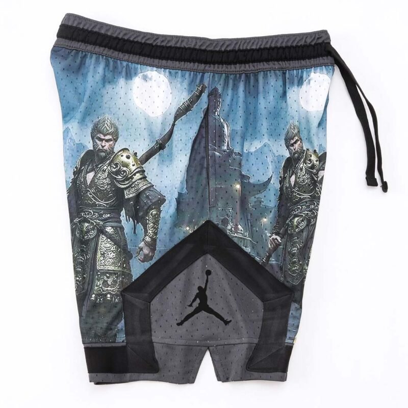 ⁦Jordan Short Dri Fit Printed Blue black⁩ - الصورة ⁦3⁩