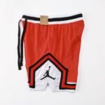 JordanShortDriFitRedWhite3 Trendy and Sporty