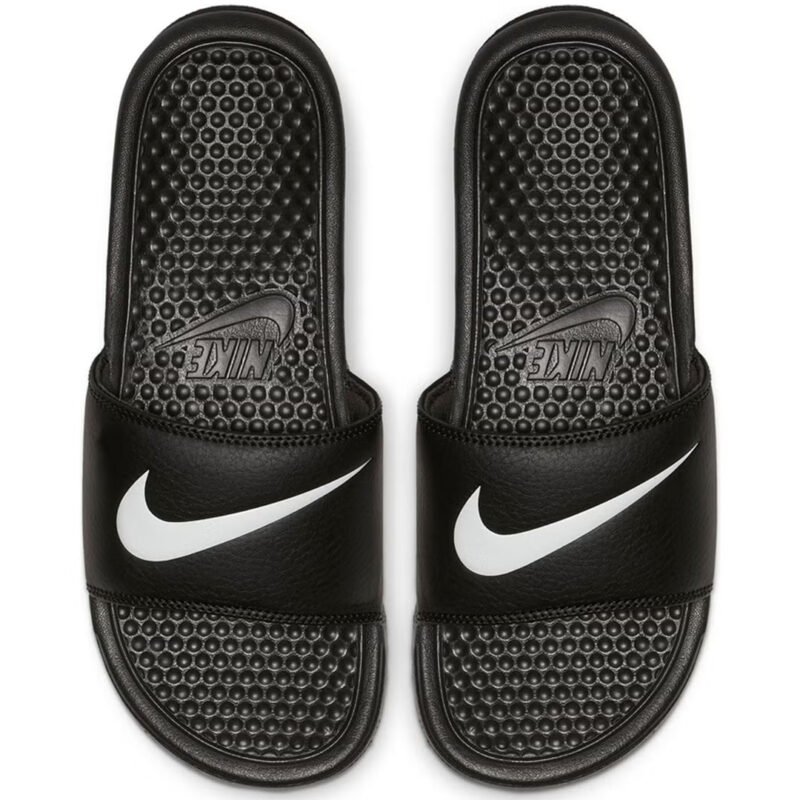 NikeBenassiJdiSlidesBlackwhitelogo Trendy and Sporty