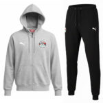 Egypt 2025-26 Full-zip Tracksuit set grey and black