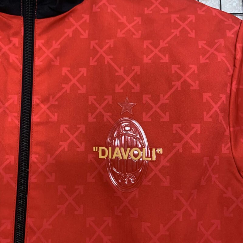 ⁦AC Milan x Off-White Reversible Windbreaker Jacket⁩ - الصورة ⁦5⁩