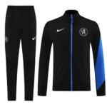 ⁦Chelsea 2026-27 Full-Zip Black Tracksuit set Training⁩ - الصورة ⁦2⁩