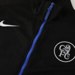 ⁦Chelsea 2026-27 Full-Zip Black Tracksuit set Training⁩ - الصورة ⁦5⁩
