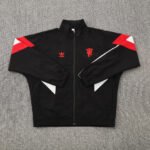 Manchester United 2025-26 Windbreaker Jacket Black - Image 4