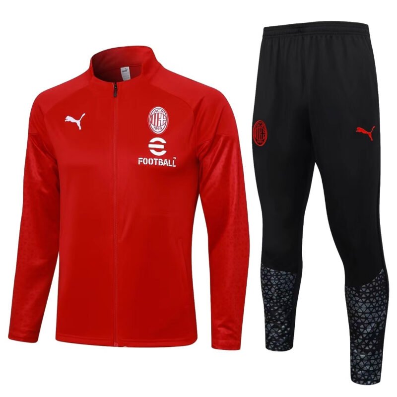 AC-Milan-2024-25-Red-Tracksuit-set AC Milan 2024-25 Red Tracksuit set - الصورة 1