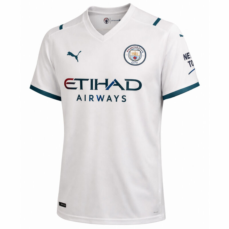 ⁦Manchester City 2021-22 Home Jersey⁩ - الصورة ⁦2⁩