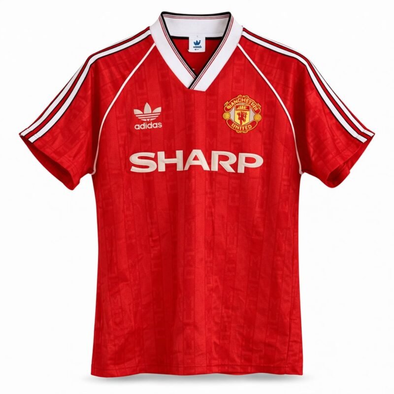 Manchester United 1990 Retro Home Jersey Trendy and Sporty