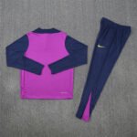 ⁦Barcelona 2025-26 Half-Zip Tracksuit navy purple⁩ - الصورة ⁦5⁩