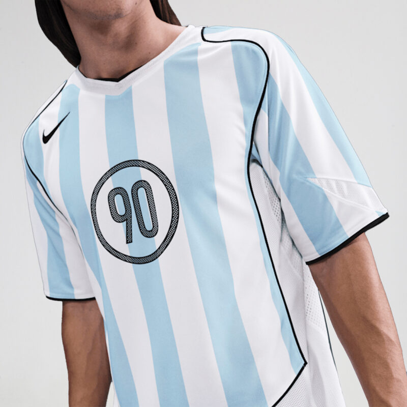Nike T90 Psychic Blue-White Jersey - Image 2