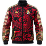 Real Madrid 2024-25 Reversible Black and Red Dragon Jacket