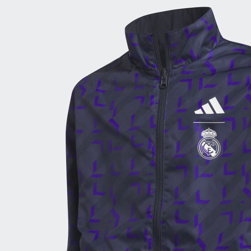 Real Madrid 2025-26 Reversible Windbreaker Navy Jacket - Image 6