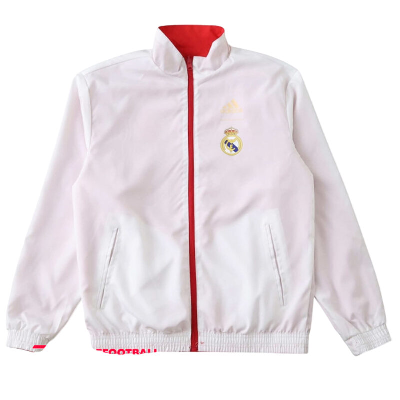 Real Madrid 2025-26 Reversible Red and white Jacket - Image 2