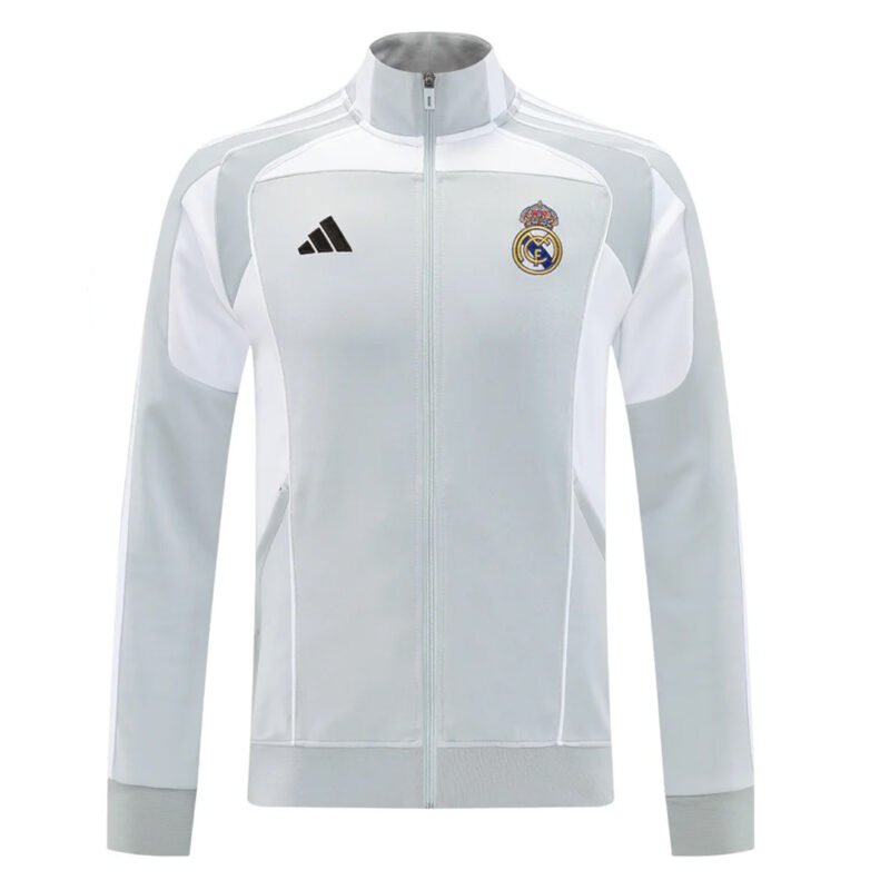 Real Madrid 2026-27 Jacket Full-zip Grey - Image 2