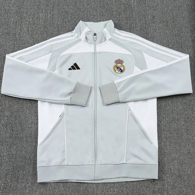 Real Madrid 2026-27 Jacket Full-zip Grey - Image 4