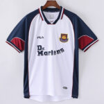 West Ham United 1999-01 Away Retro Jersey - Image 3