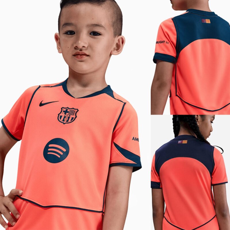 Kids Barcelona 2025-26 Third Kit - Image 3