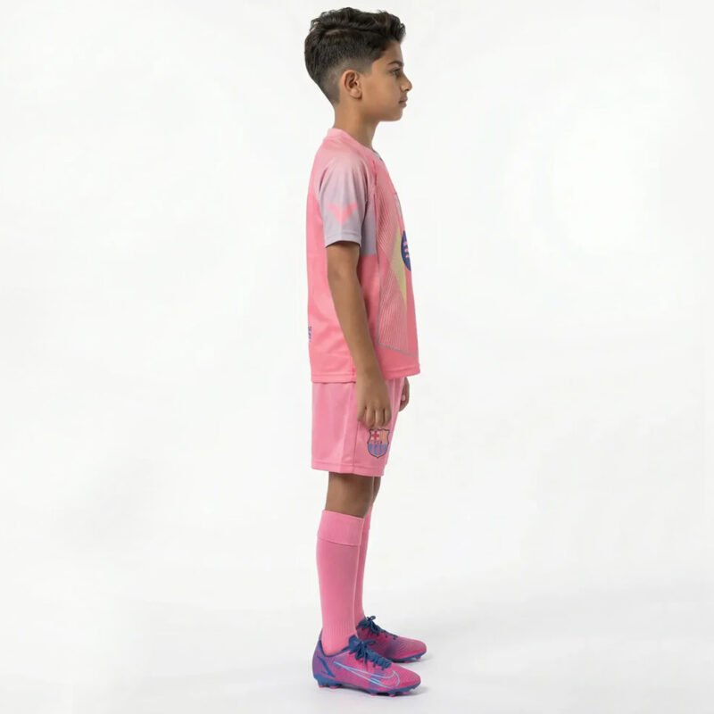 Kids Barcelona 2025-26 pink Kit - Image 3