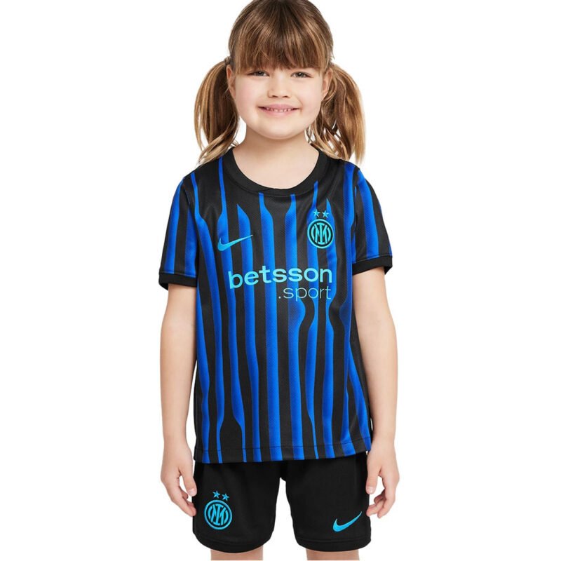 Kids Inter Milan 2025-26 Home Kit - Image 3
