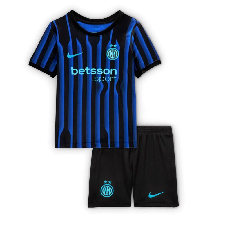 Kids Inter Milan 2025-26 Home Kit - Image 5