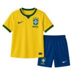 Kids Brazil 2026-27 World Cup Home Kit - Image 3