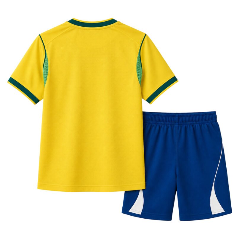 Kids Brazil 2026-27 World Cup Home Kit - Image 4