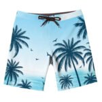 Palm Sea Palm Tree Swim Shorts - Image 2