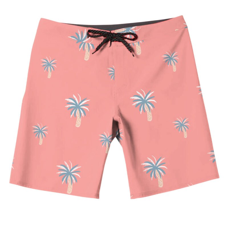 ⁦Rose & Palm Palm Tree Print Swim Shorts⁩ - الصورة ⁦2⁩