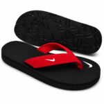Nike Offcourt Adjust Flip Flops Black Red Top
