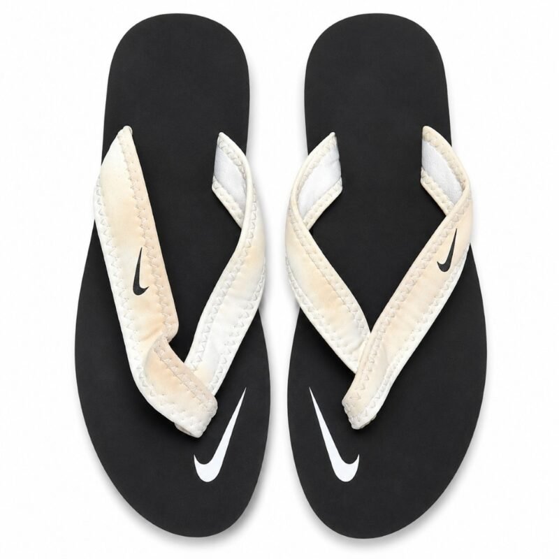 Nike Offcourt Adjust Flip Flops Black and white Top - Image 2