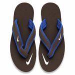 Nike Offcourt Adjust Flip Flops Brown and blue Top - Image 2