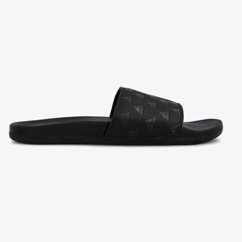 Adidas Full Black Printed Slides - Image 2