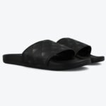 Adidas Full Black Printed Slides - Image 3