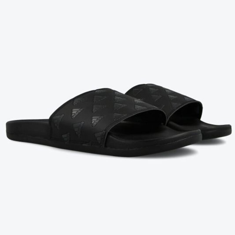 Adidas Full Black Printed Slides - Image 3