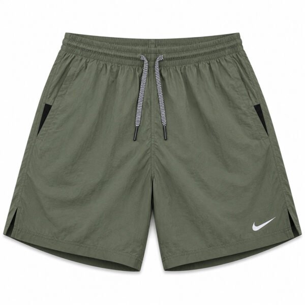 Nike Swim x Edifice Double Swoosh Olive Green Shorts