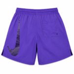 ⁦Nike Swim x Edifice Double Swoosh Purple Shorts⁩ - الصورة ⁦2⁩