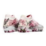 Puma Future 8 White and Pink Firm Ground FG Football Boot - Image 4