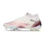 Puma Future 8 White and Red Firm Ground FG Football Boot - Image 2